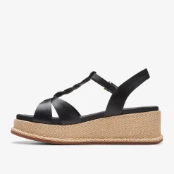 Clarks KIMMEI TWIST Black Leather Shop