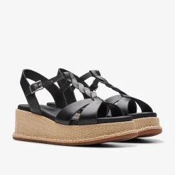 Clarks KIMMEI TWIST Black Leather Shop