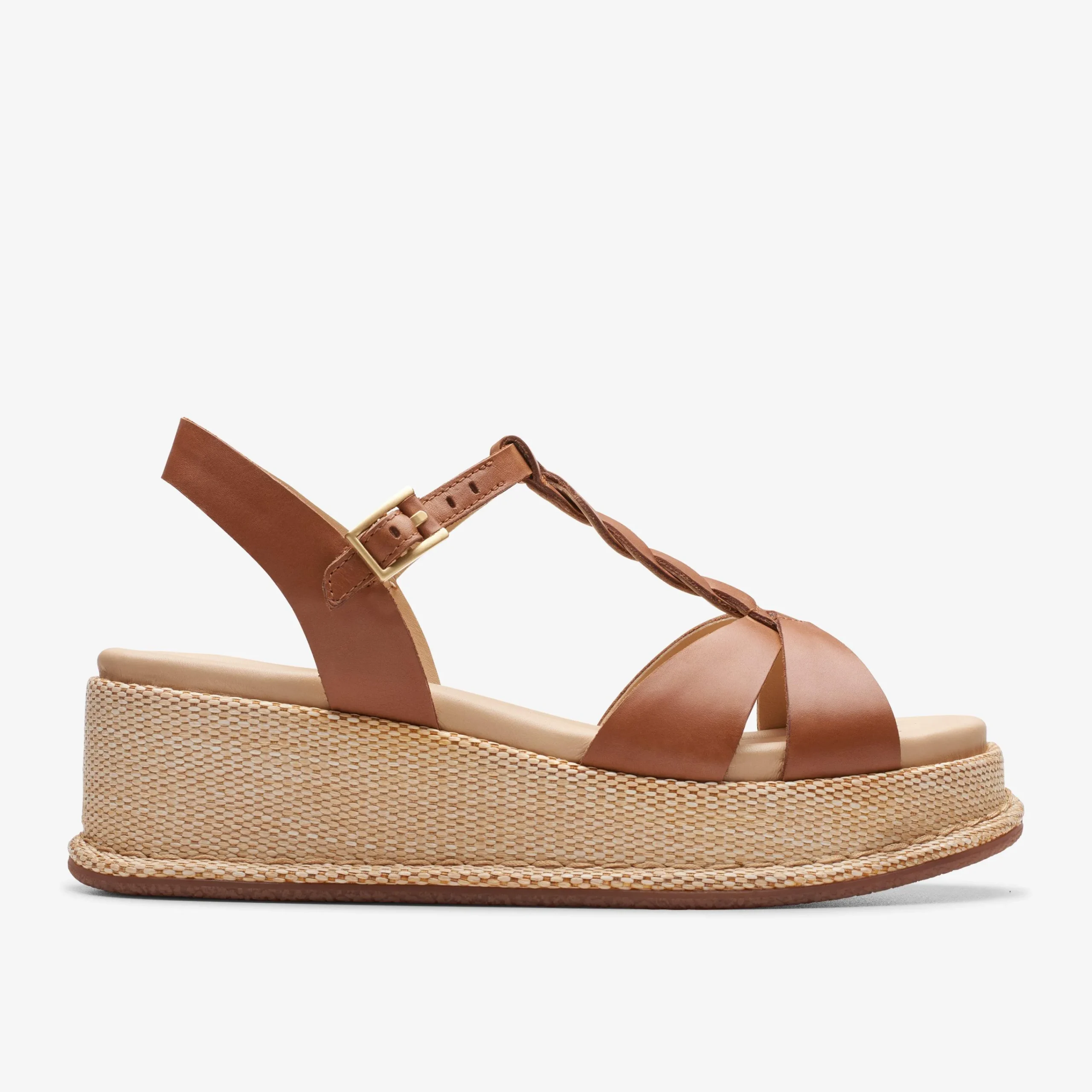 Clarks Kimmei Twist Tan Leather Clearance