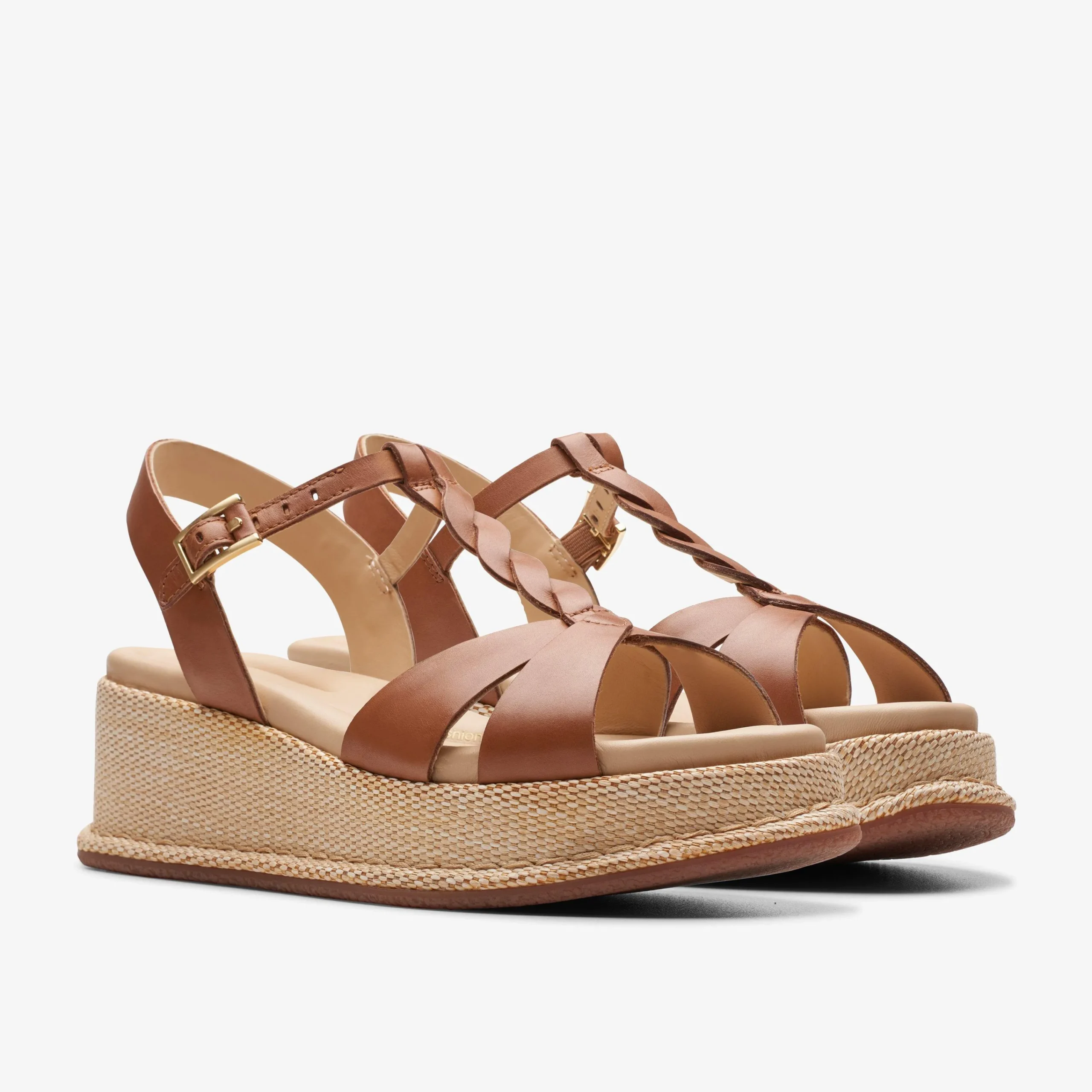Clarks Kimmei Twist Tan Leather Clearance