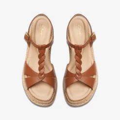Clarks Kimmei Twist Tan Leather Clearance