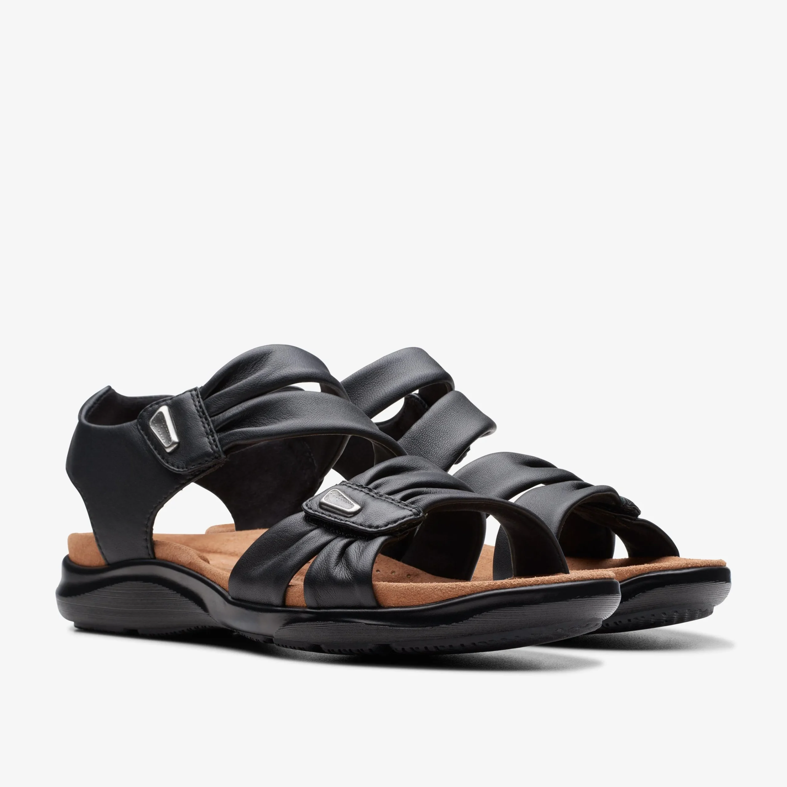 Clarks Kitly Ave Black Leather Clearance