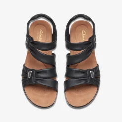 Clarks Kitly Ave Black Leather Clearance