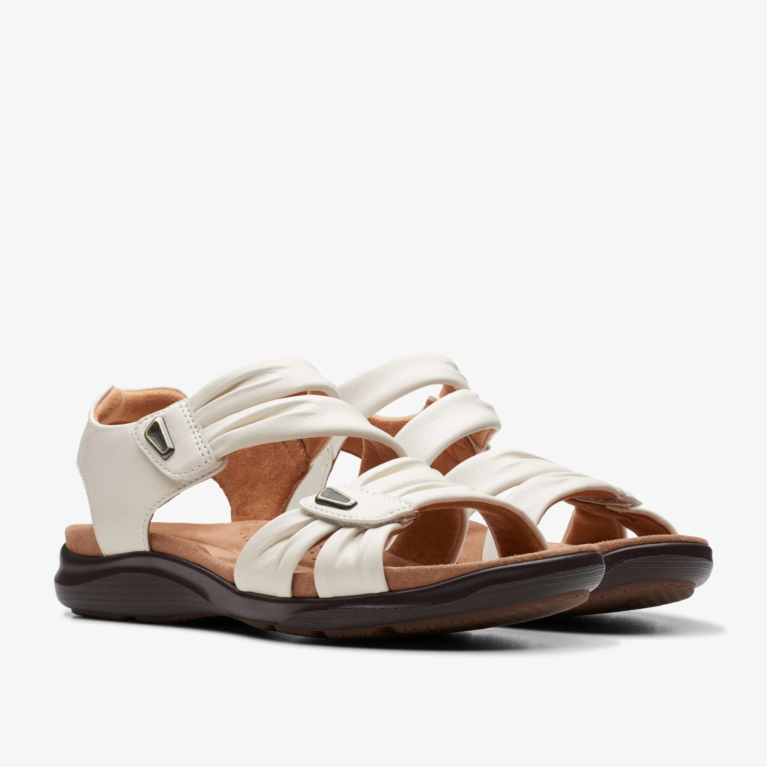 Clarks Kitly Ave Off White Leather New