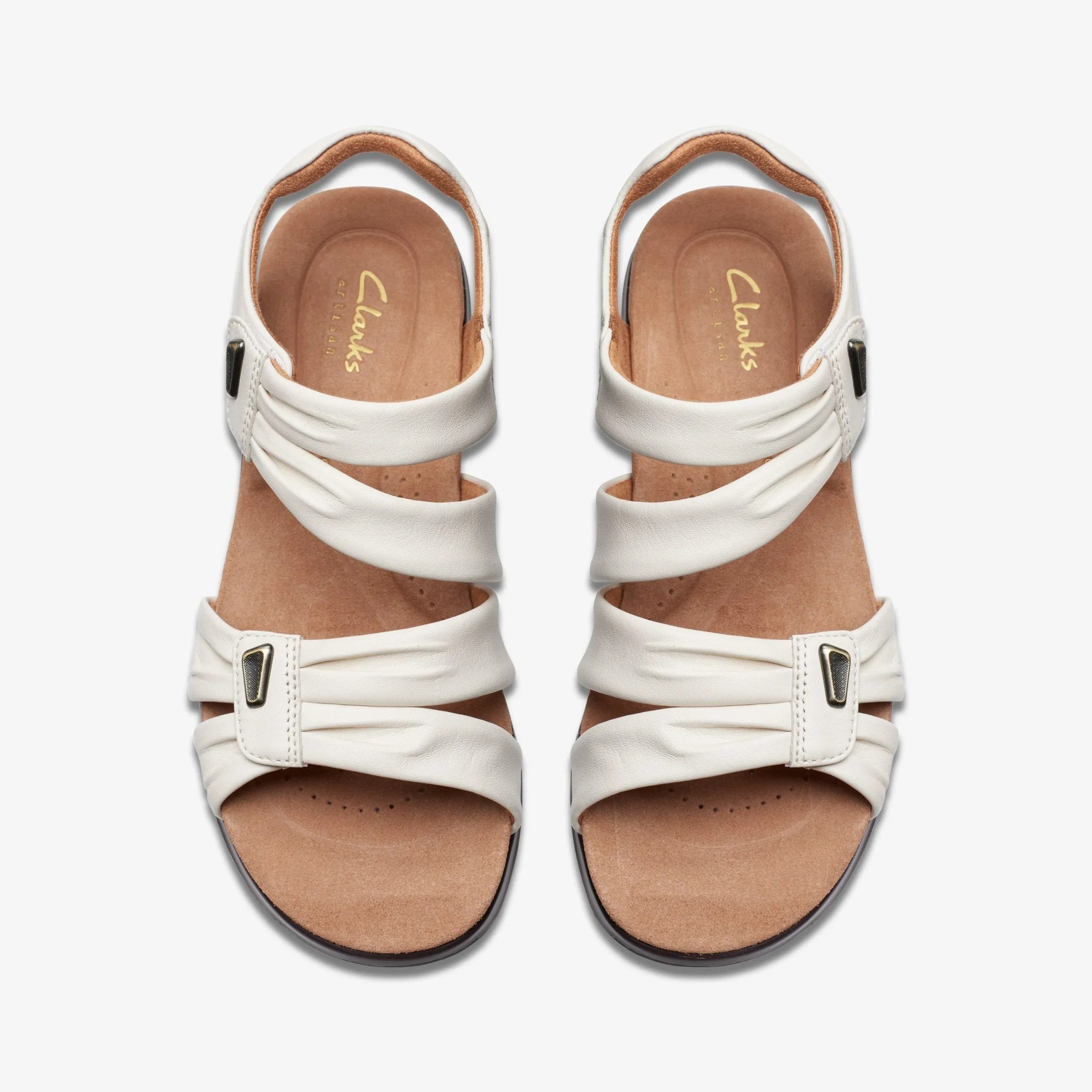 Clarks Kitly Ave Off White Leather New