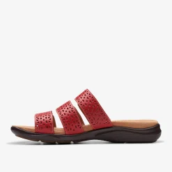 Clarks Kitly Walk Cherry Leather Fashion