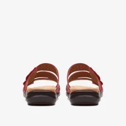 Clarks Kitly Walk Cherry Leather Fashion