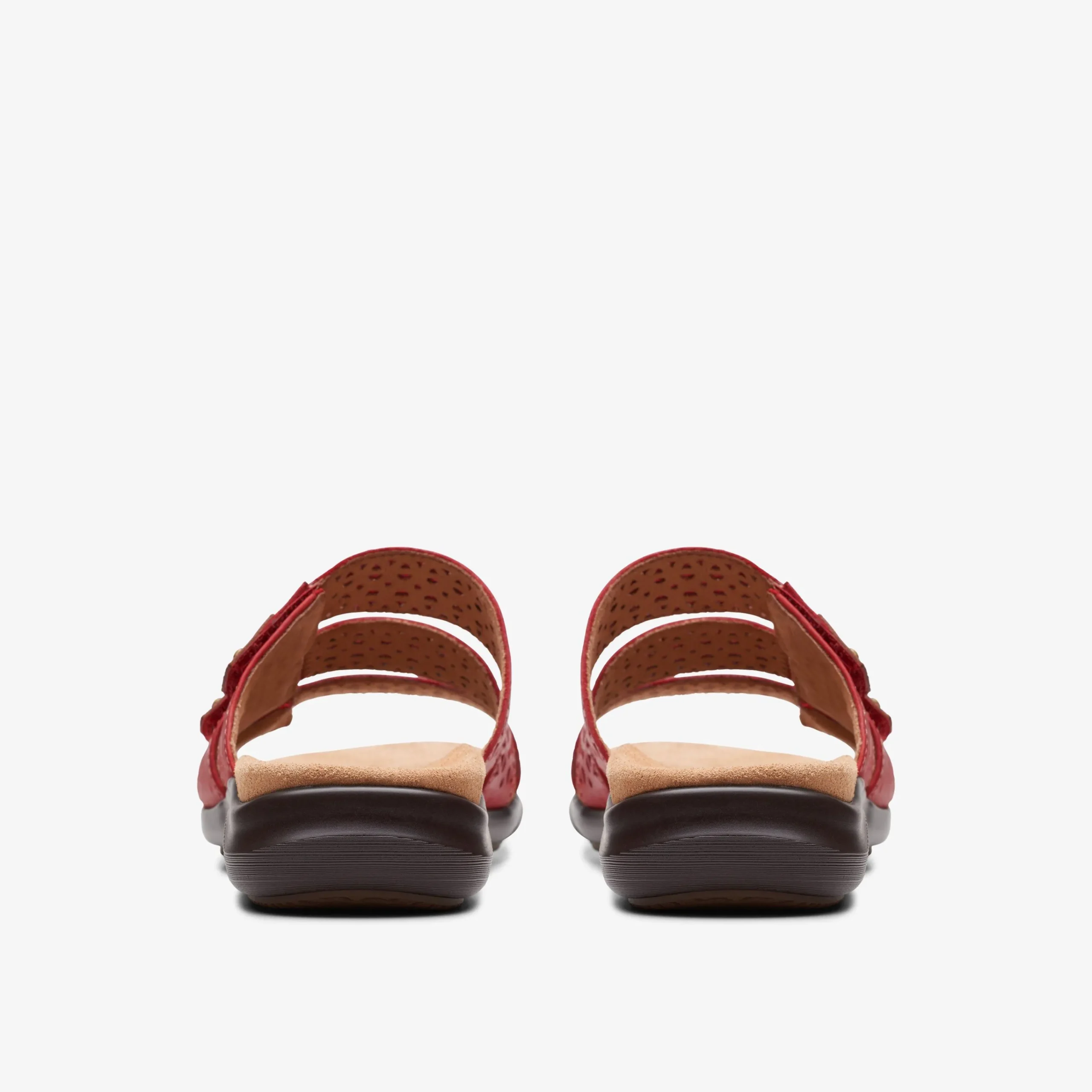 Clarks Kitly Walk Cherry Leather Fashion