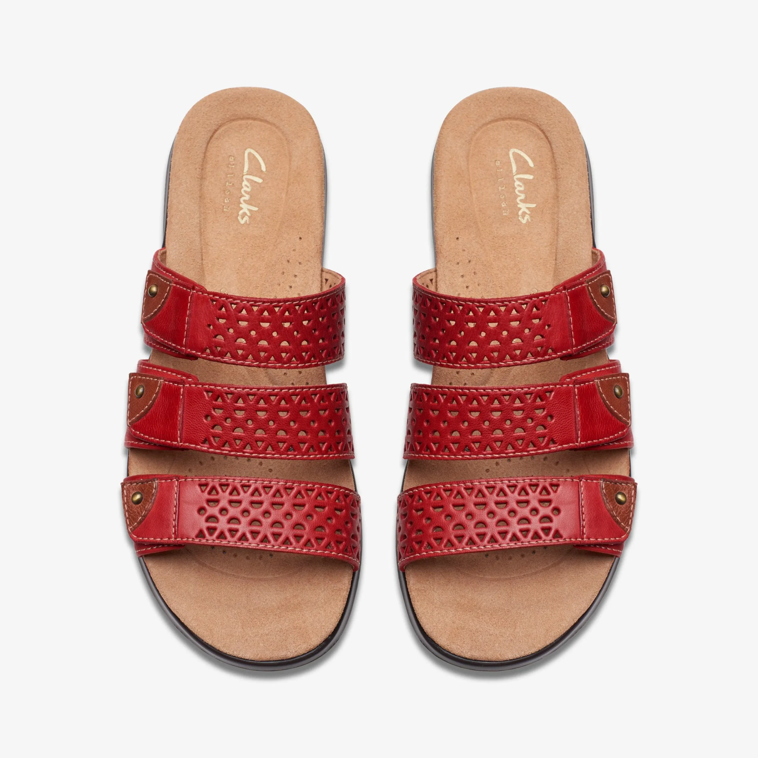 Clarks Kitly Walk Cherry Leather Fashion