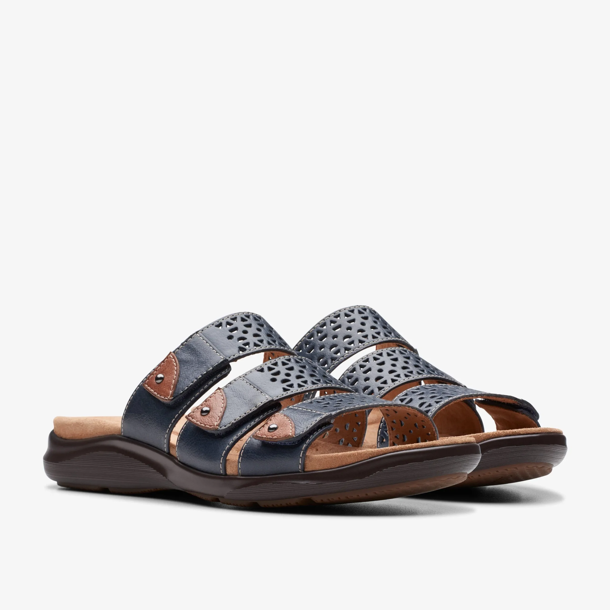 Clarks Kitly Walk Navy Leather Best