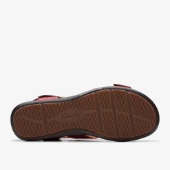 Clarks Kitly Way Cherry Leather Hot