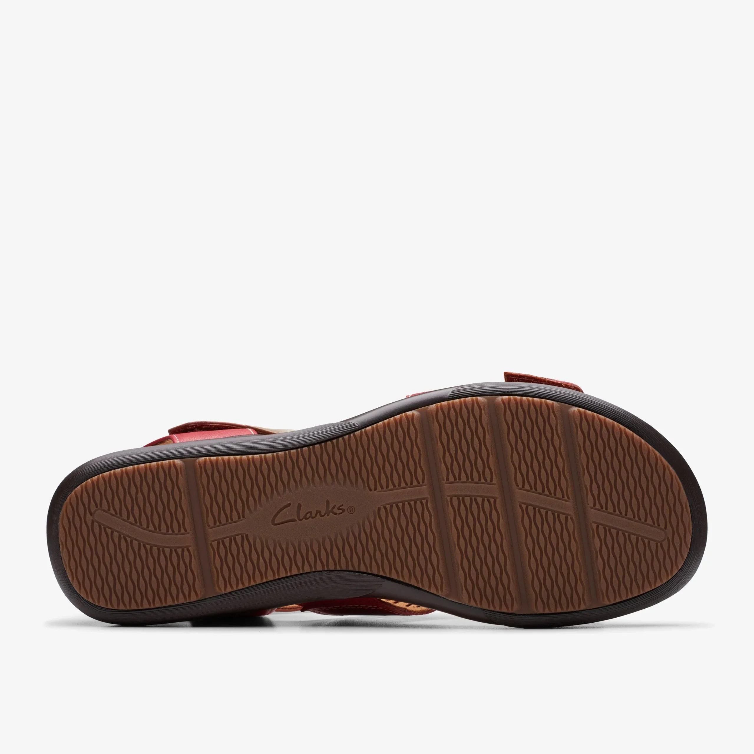 Clarks Kitly Way Cherry Leather Hot