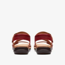 Clarks Kitly Way Cherry Leather Hot