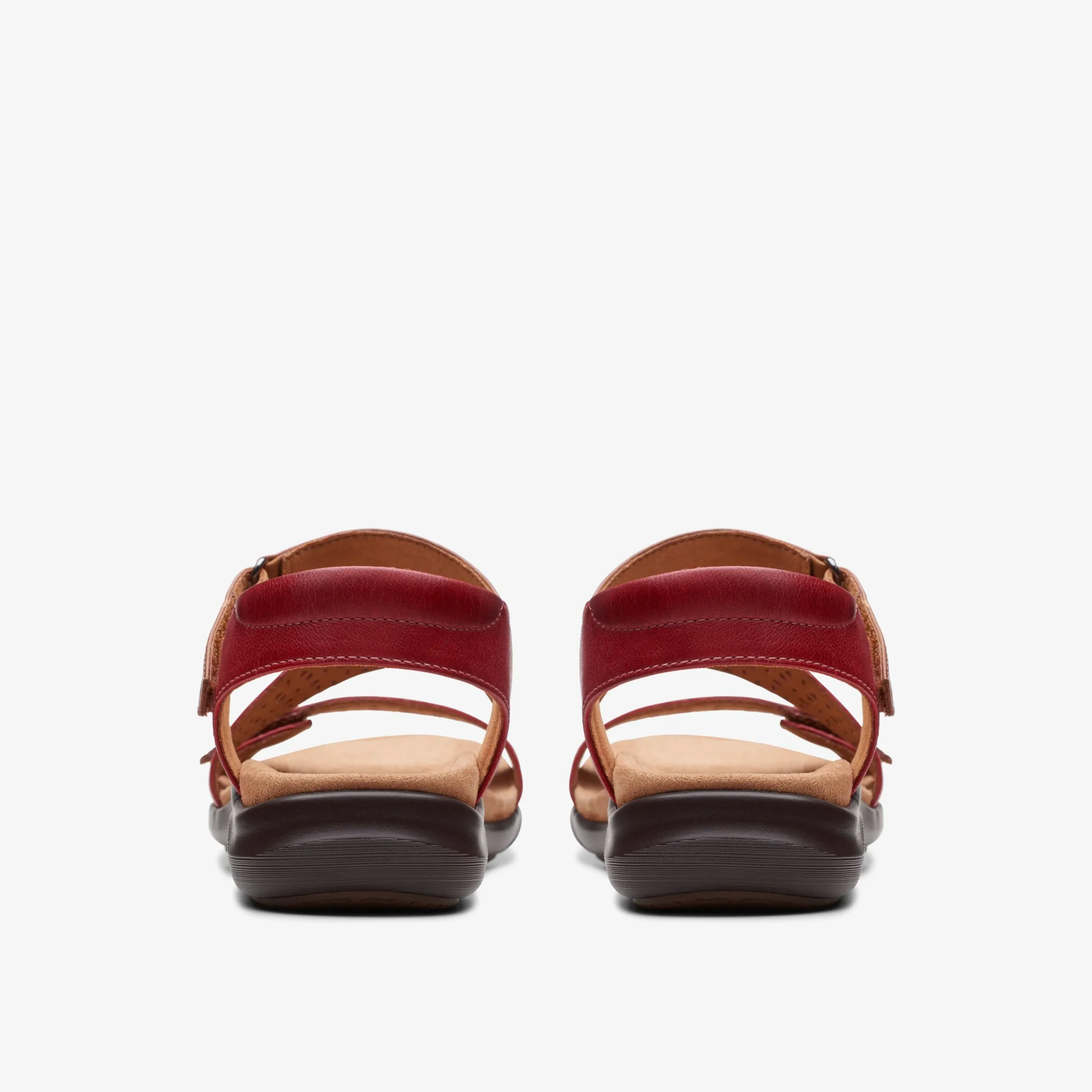 Clarks Kitly Way Cherry Leather Hot