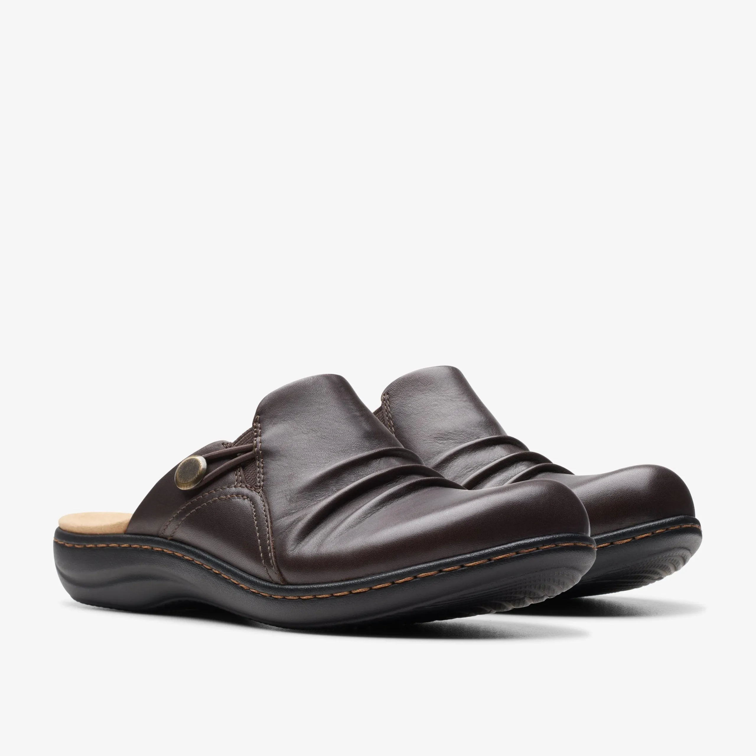Clarks Laurieann Bay Dark Brown Leather Sale