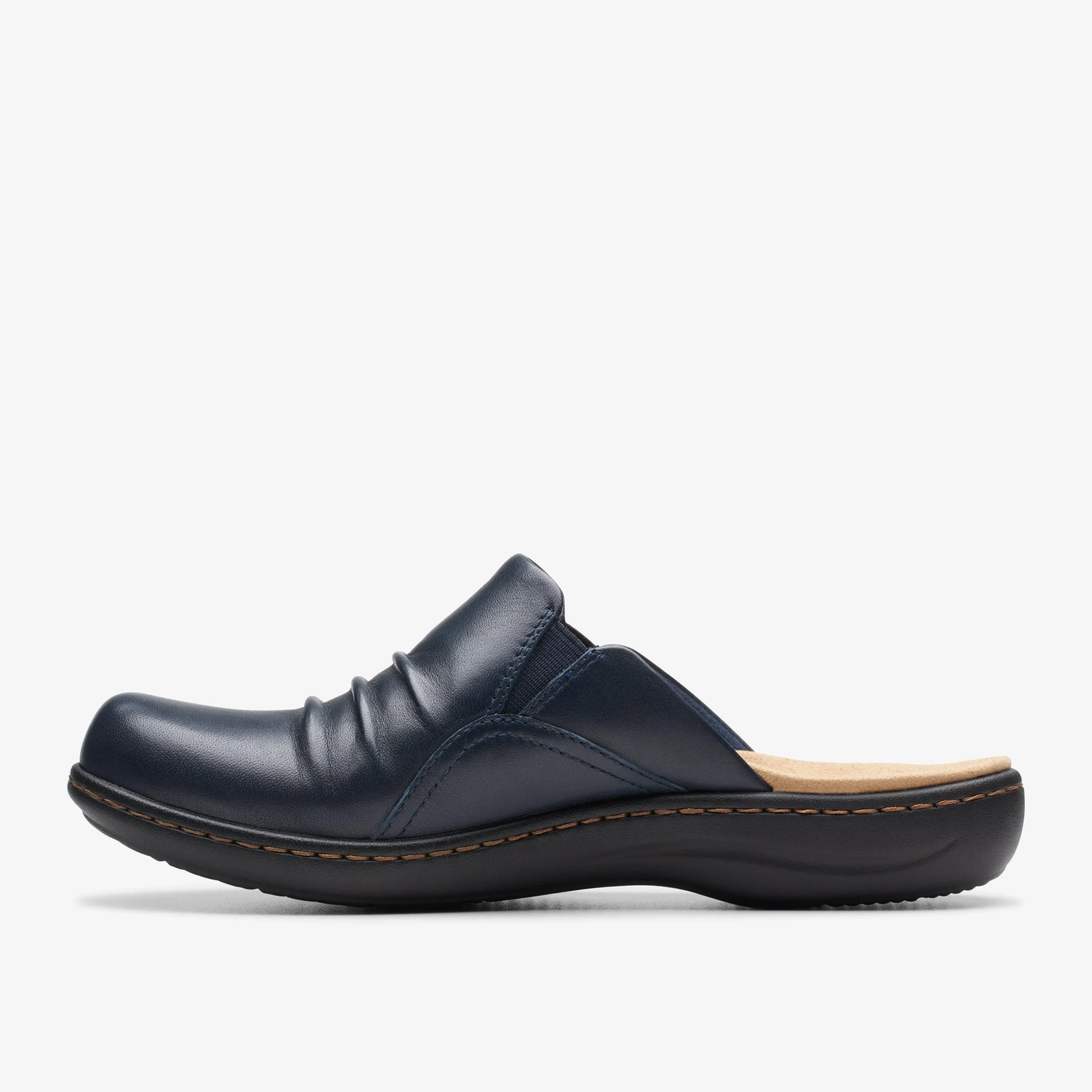 Clarks Laurieann Bay Navy Leather Cheap