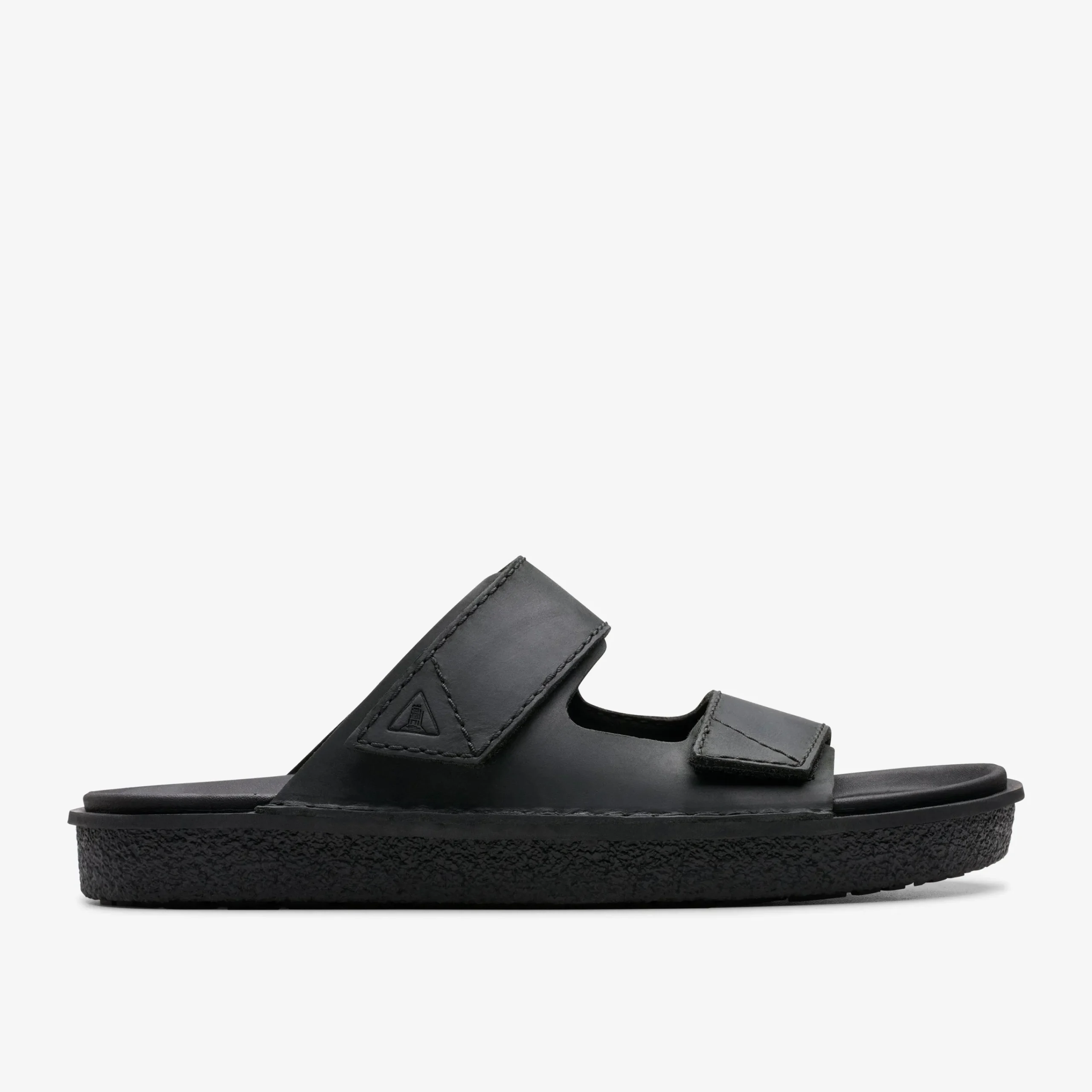 Clarks Litton Strap Black Leather Sale