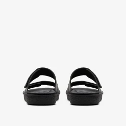 Clarks Litton Strap Black Leather Sale
