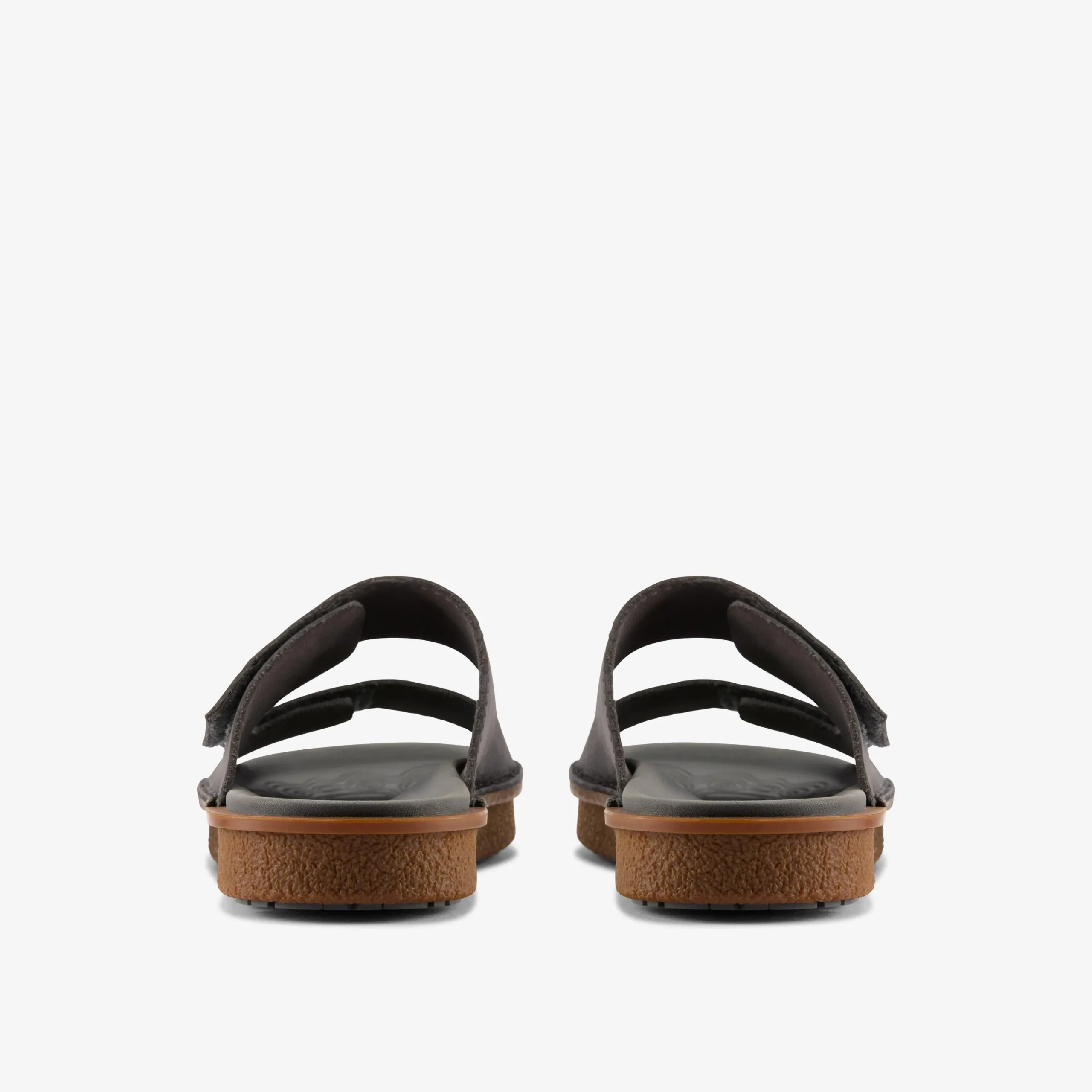 Clarks Litton Strap Dark Grey Leather Cheap