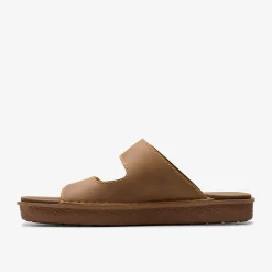 Clarks Litton Strap Tan Leather Cheap