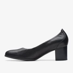 Clarks Loken Step Black Leather Shop