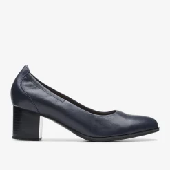 Clarks Loken Step Navy Leather Sale