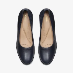 Clarks Loken Step Navy Leather Sale