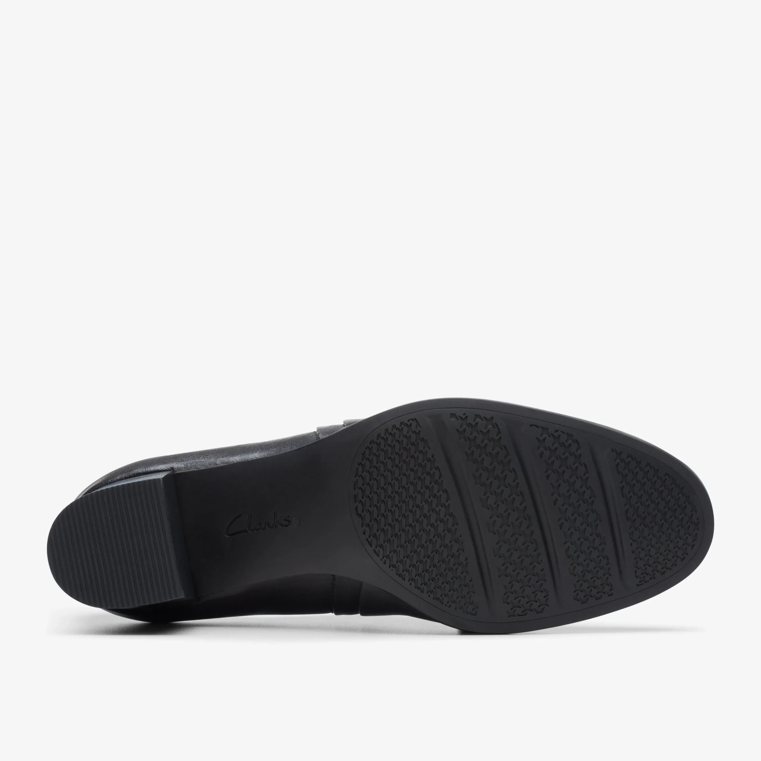 Clarks Loken Way Black Leather Flash Sale