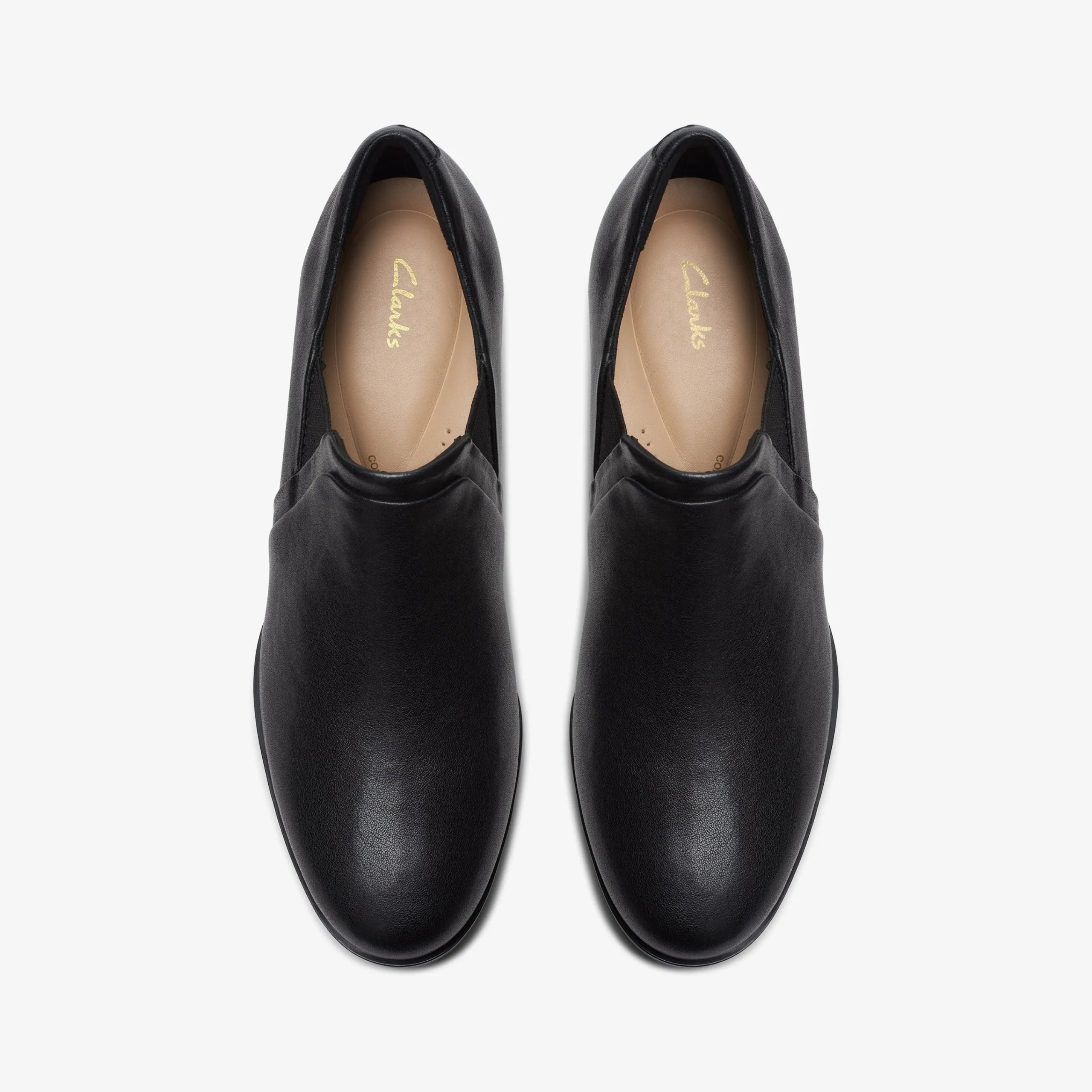 Clarks Loken Way Black Leather Flash Sale