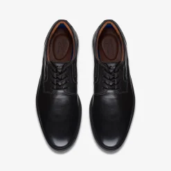 Clarks Malwood Lace Black Leather Flash Sale