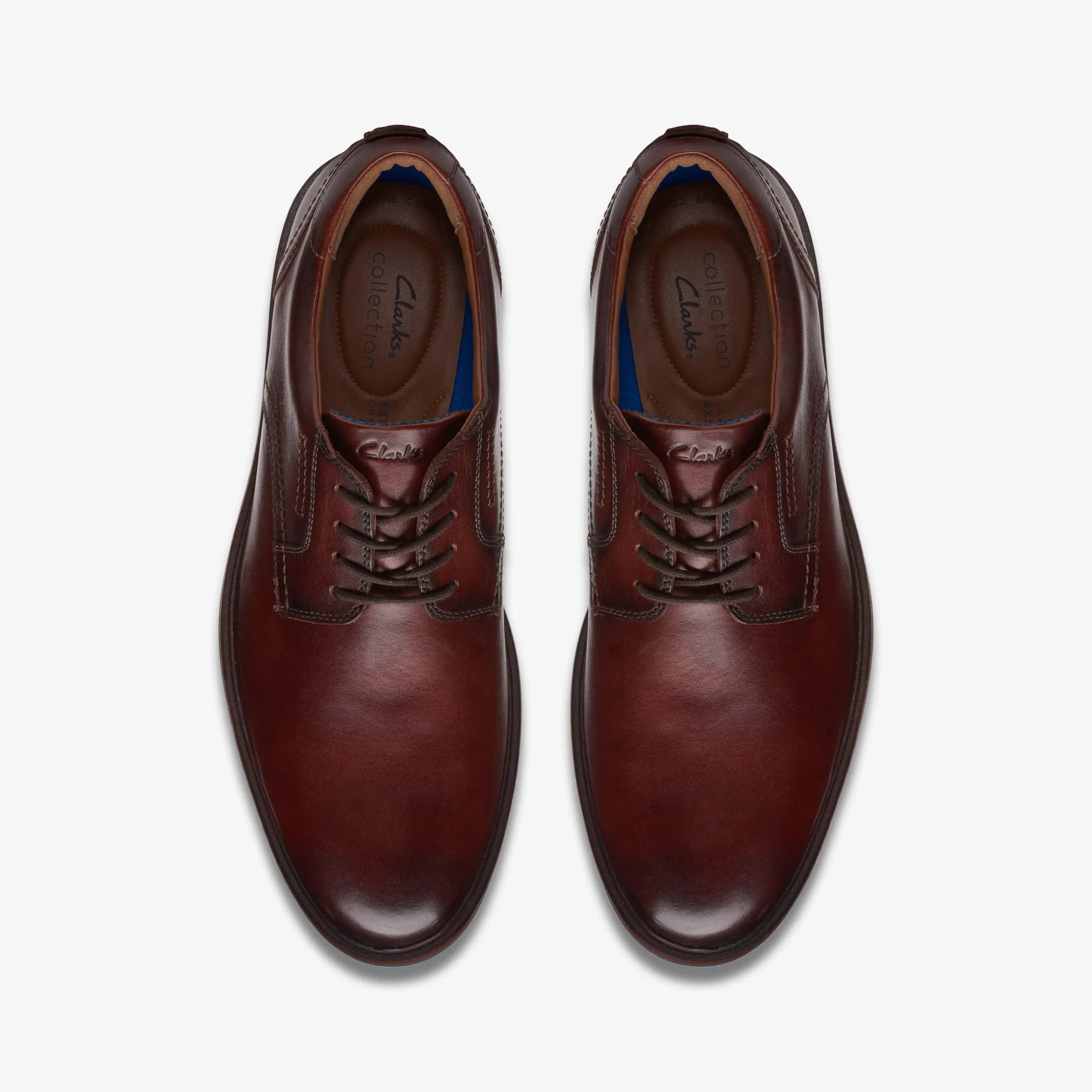 Clarks Malwood Lace Brown Leather Sale