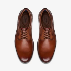 Clarks Malwood Lace Tan Leather Hot