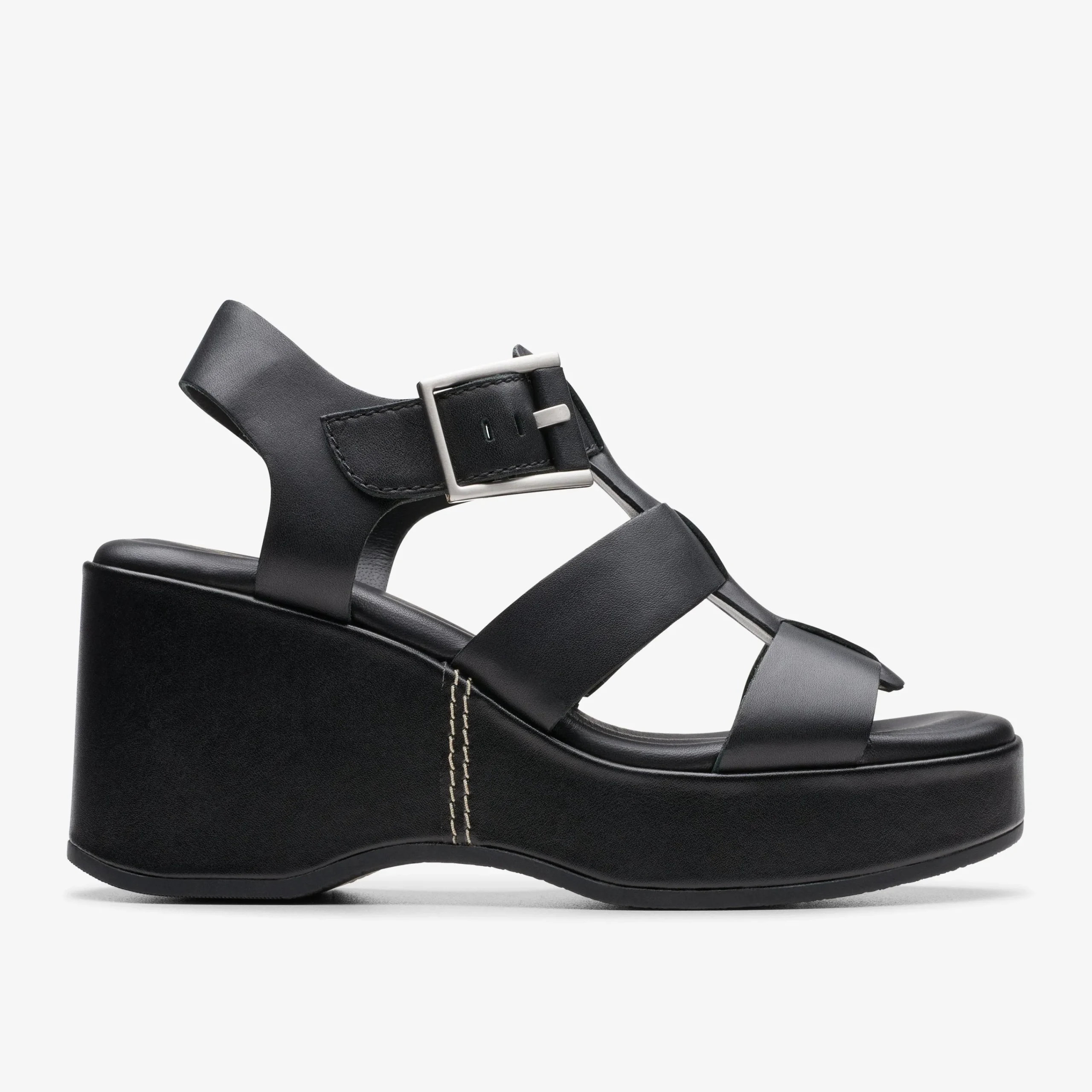 Clarks Manon Cove Black Leather Shop