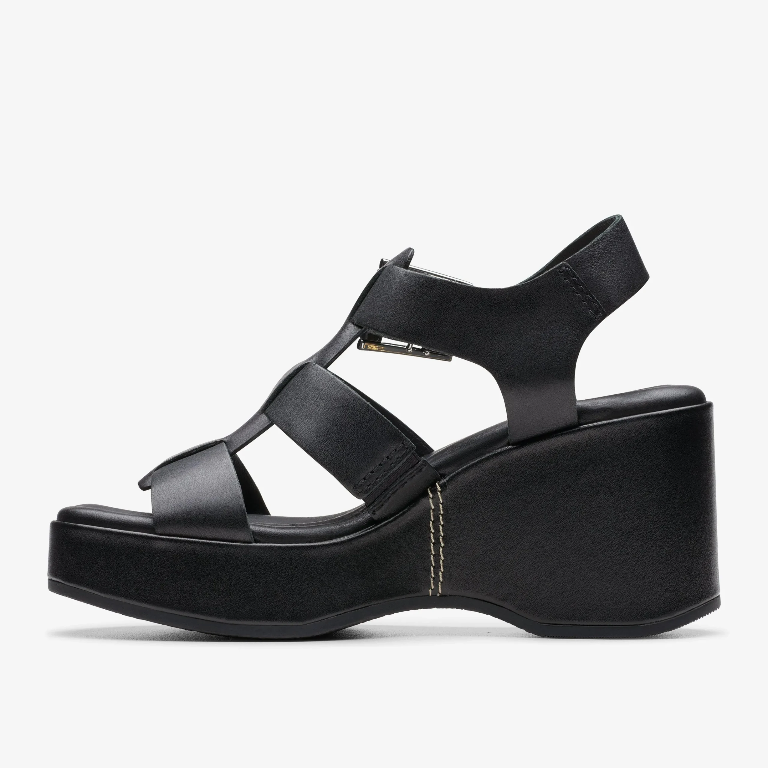 Clarks Manon Cove Black Leather Shop