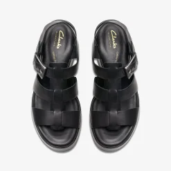 Clarks Manon Cove Black Leather Shop
