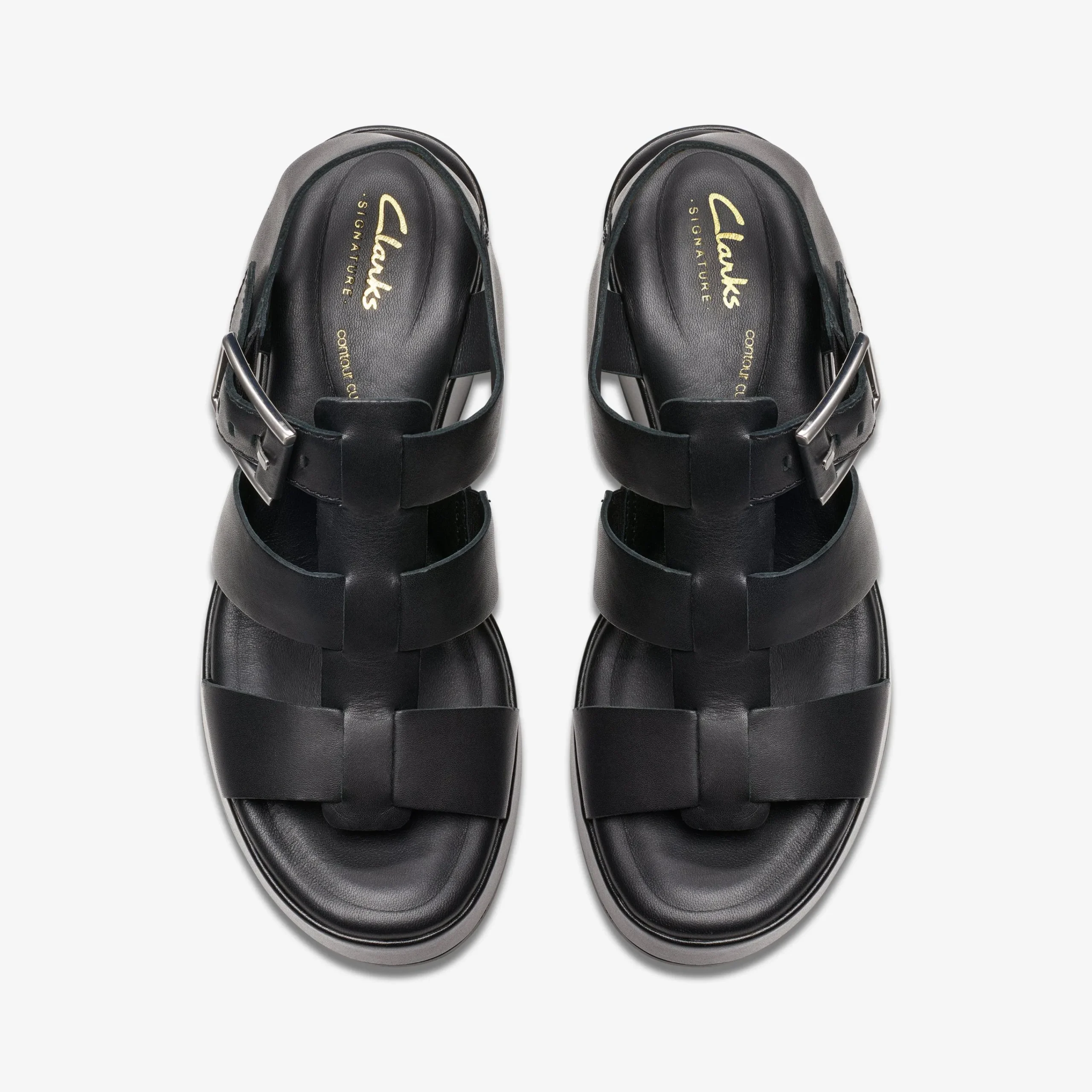 Clarks Manon Cove Black Leather Shop