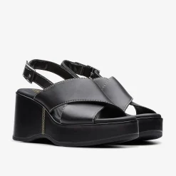 Clarks Manon Wish Black Leather New