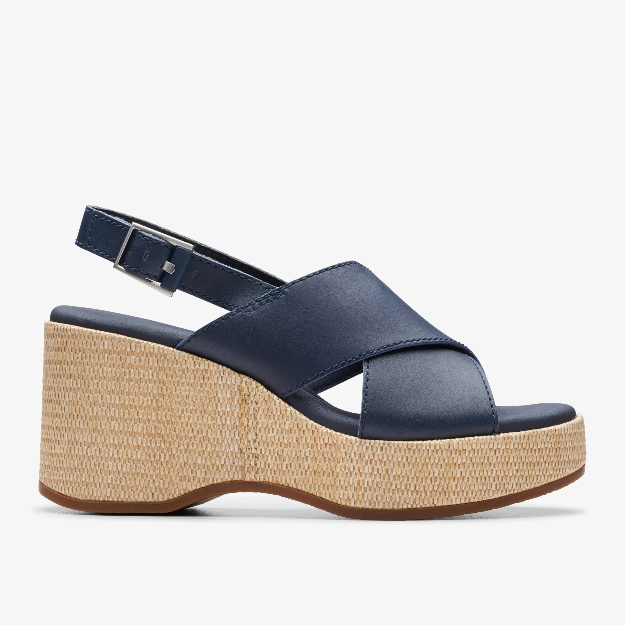 Clarks Manon Wish Navy Leather New