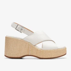 Clarks Manon Wish Off White Leather Sale