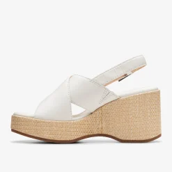 Clarks Manon Wish Off White Leather Sale