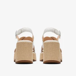 Clarks Manon Wish Off White Leather Sale
