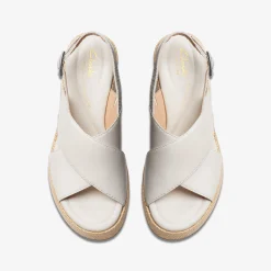 Clarks Manon Wish Off White Leather Sale