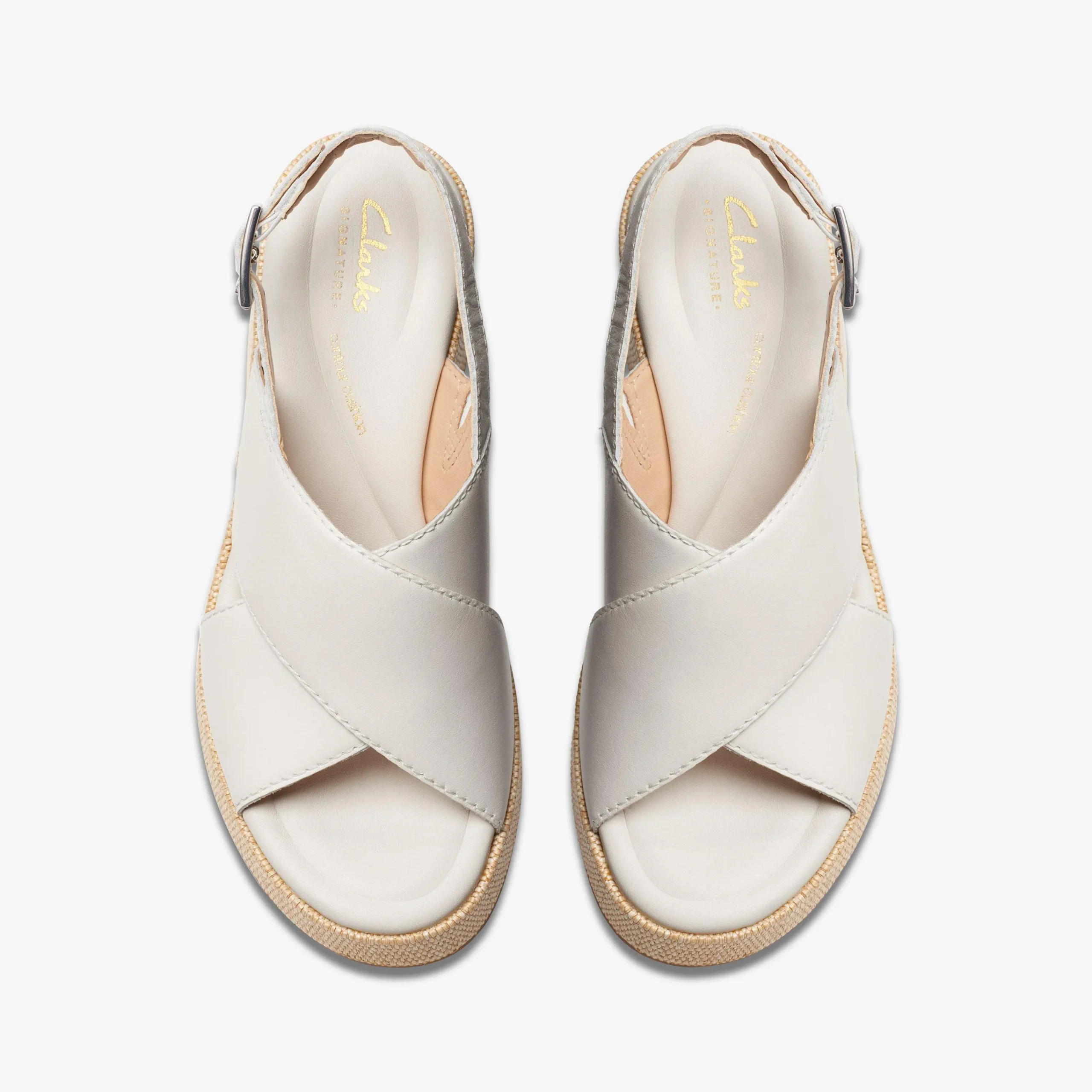 Clarks Manon Wish Off White Leather Sale