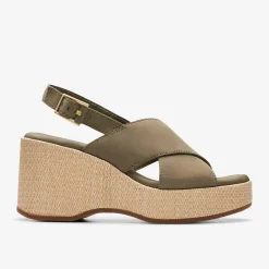 Clarks Manon Wish Olive Nubuck Best