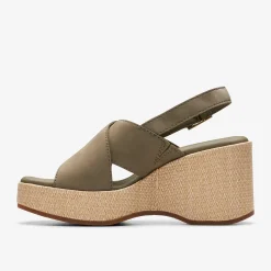 Clarks Manon Wish Olive Nubuck Best