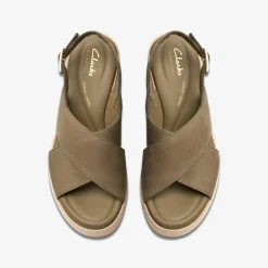 Clarks Manon Wish Olive Nubuck Best