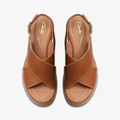Clarks Manon Wish Tan Leather New