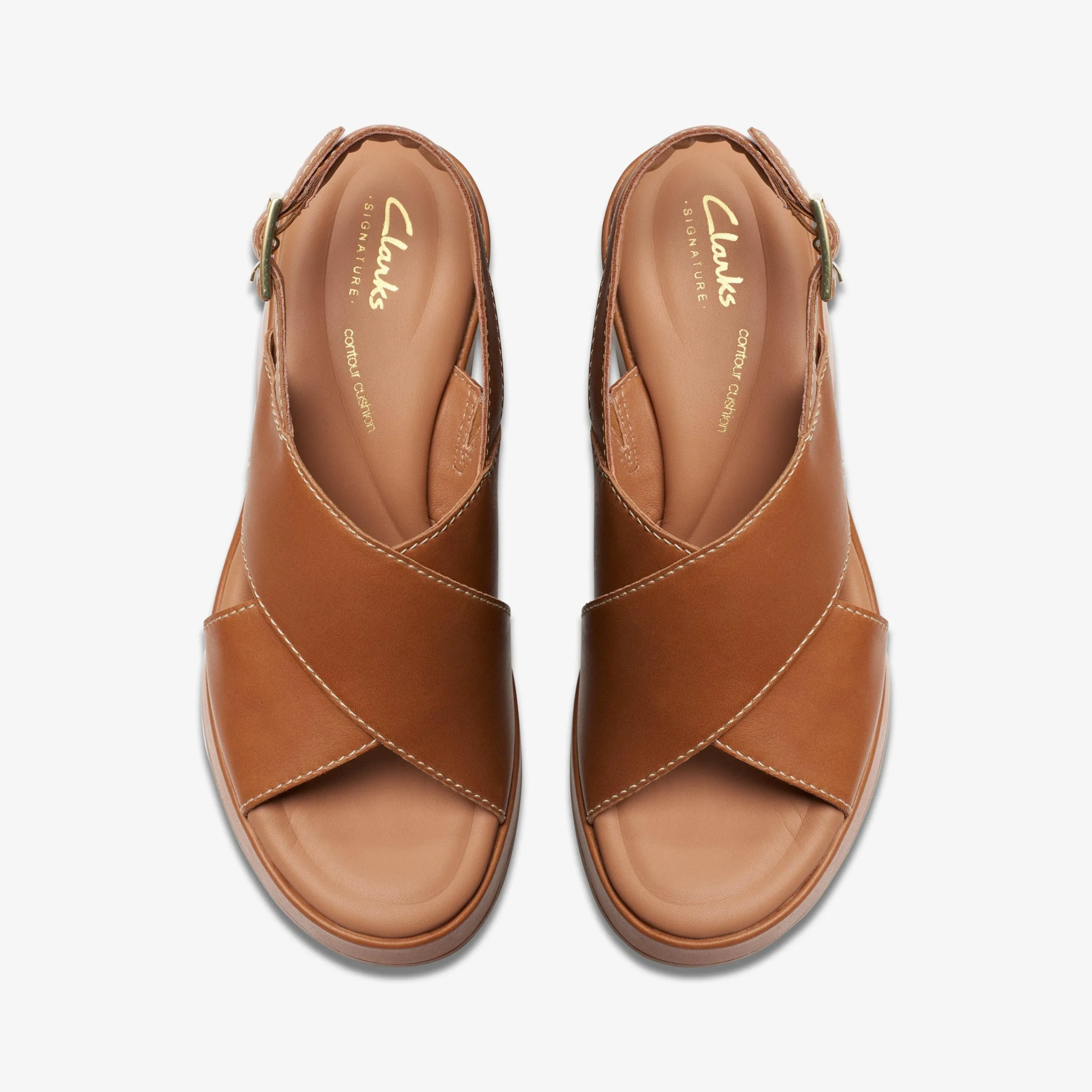 Clarks Manon Wish Tan Leather New