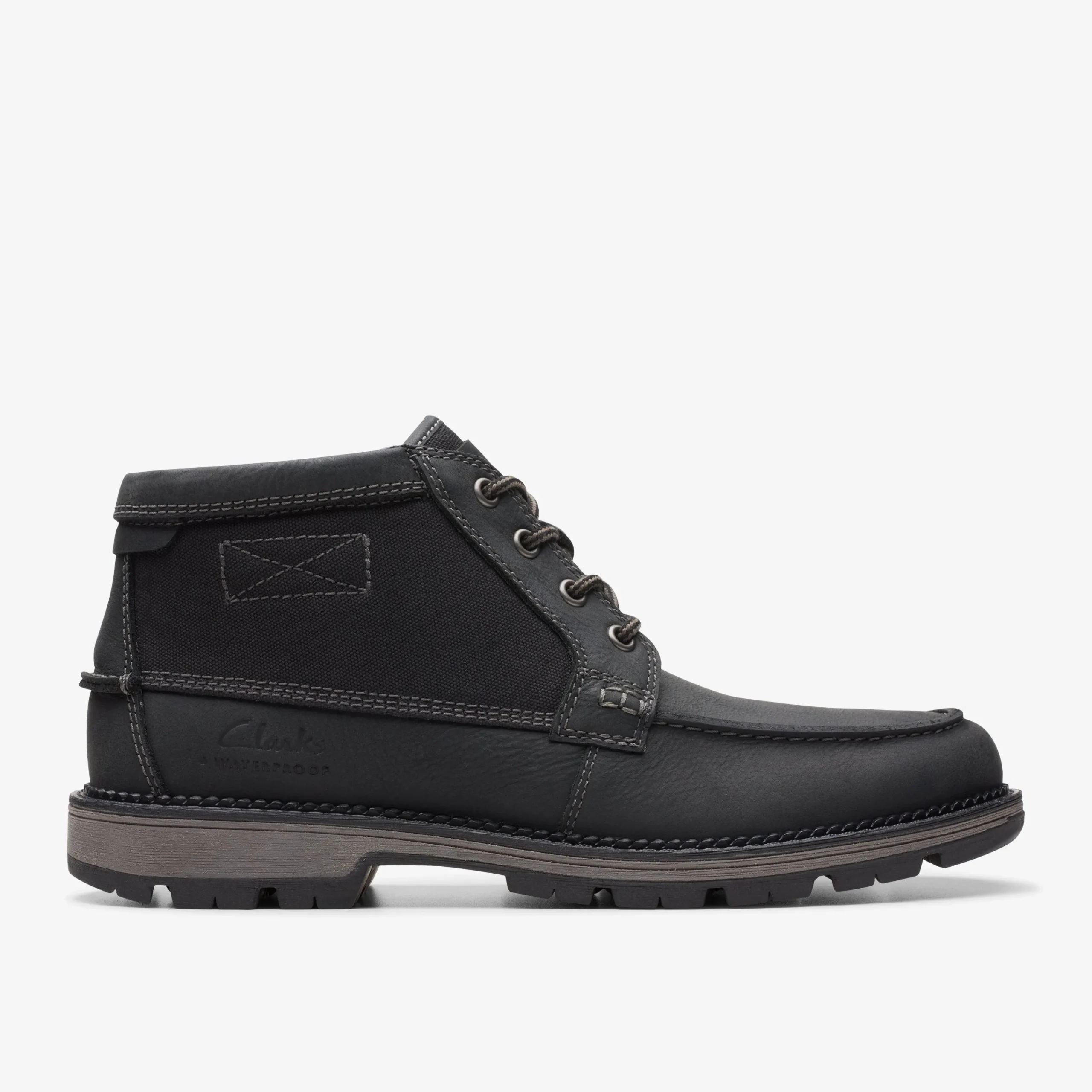 Clarks Maplewalk Moc Black Combination Outlet