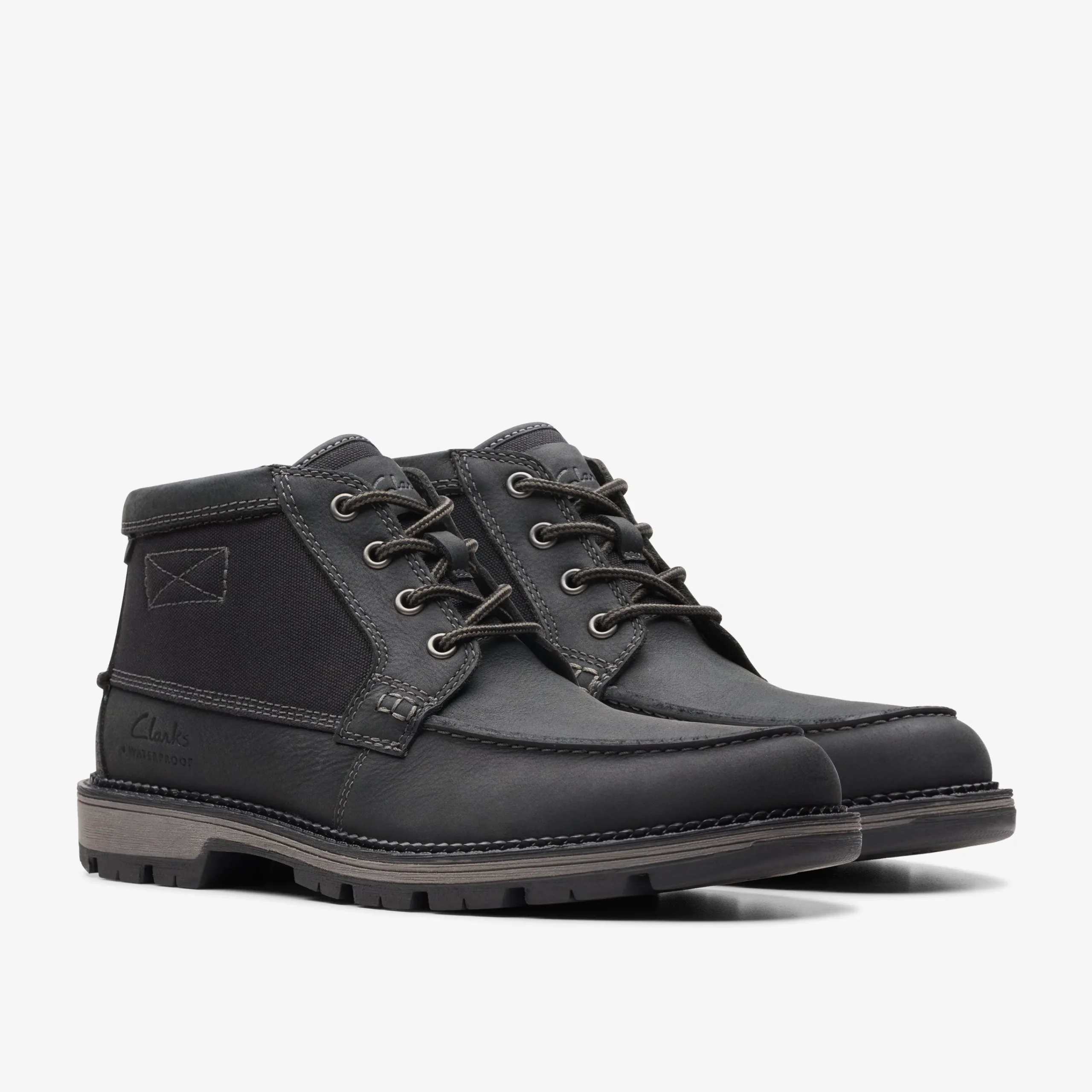 Clarks Maplewalk Moc Black Combination Outlet